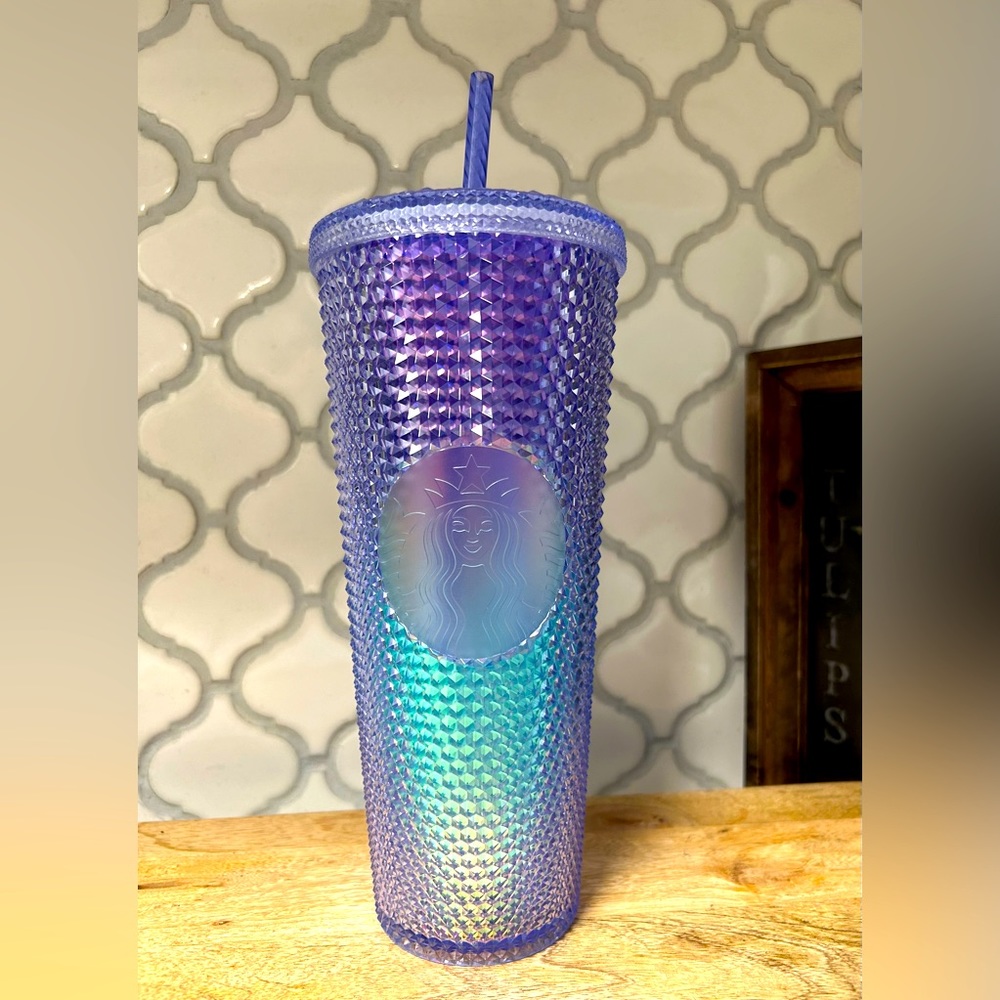 24oz studded holographic cold cup. New.